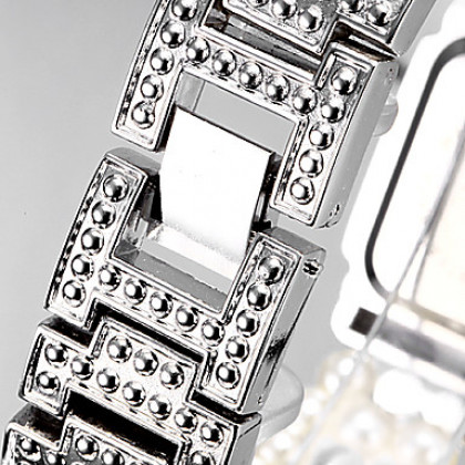 алмаз женщин квадратных набора Перл группы кварцевые аналоговые часы браслет (разных цветов)