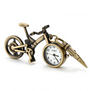 Аналоговые кварцевые часы-брелок &quot;Велосипед&quot; (бронзовые)
