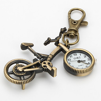 Аналоговые кварцевые часы-брелок &quot;Велосипед&quot; (бронзовые)