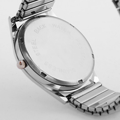 Аналоговые кварцевые наручные часы унисекс из сплава (серебро)