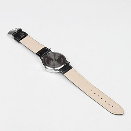 Аналоговые кварцевые наручные часы унисекс с ремешком из кожзама (разные цвета)