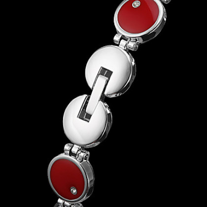 Белый циферблат женские сплава аналоговые кварцевые часы браслет (разных цветов)