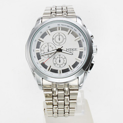 бизнес мужская сплава аналоговые кварцевые наручные часы (серебро)
