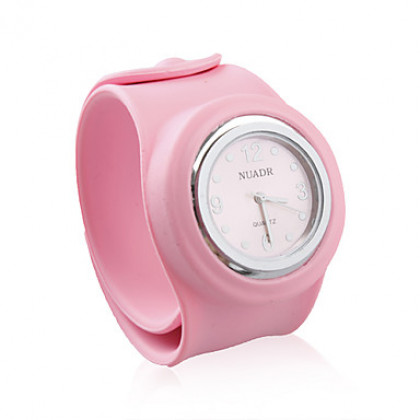 большой размер силиконовые paipai часы, розовый