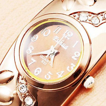 Браслет женский стиль аналоговые кварцевые часы сплава (бронза)