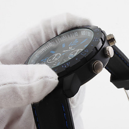 Черные часы с силиконовым браслетом