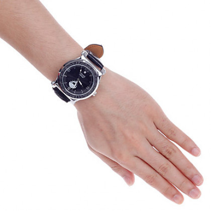 CJIABA GD101 Стильный Скелет Автоматическая Механическая рука ветра аналогового Мужские наручные часы - черный + серебро