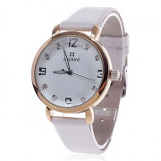 Daybird 3800 Женская мода кварцевые наручные часы ж / Diamante Масштаб / двенадцатиугольник Ratent-белый + золотой