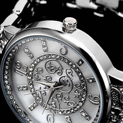 Diamante Женские Vine Pattern набора Сплав группы Кварцевые аналоговые наручные часы (разных цветов)
