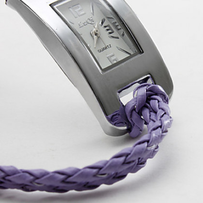 длинный пу женская кожаная стиль группы аналоговые кварцевые часы браслет (разных цветов)