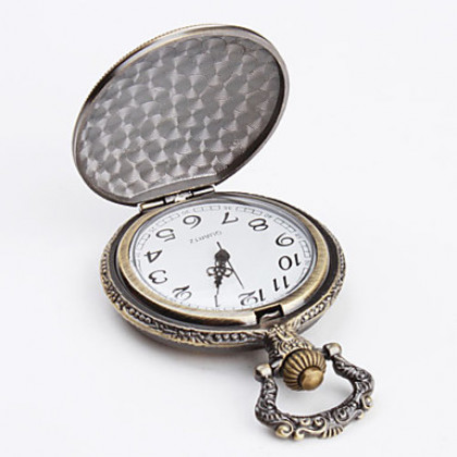 Эйфелева башня женщин сплава аналоговые кварцевые карманные часы (бронза)