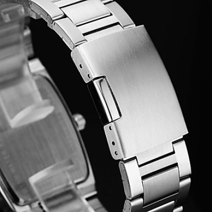Eyki мужская простой прямоугольник набора стальной ленты кварцевые аналоговые наручные часы (разные цвета)