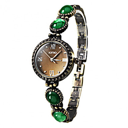 Gem Женские группы сплава аналоговые часы браслет Quarzt (разных цветов)
