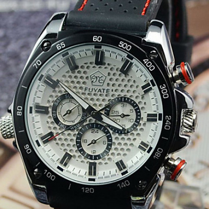 Hot! Последнее White Deluxe AUTO Механическая 6 рук мужские спортивные часы наручные часы спорта