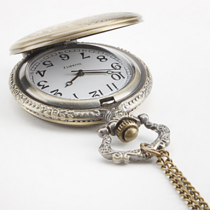 Карманные часы унисекс из металлического сплава (под бронзу)