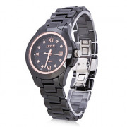 керамические аналоговых женщин кварцевые наручные часы (черный)