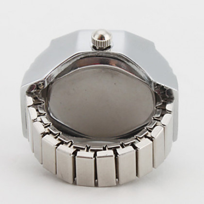 кристалл квадратный женщин сплав стиля аналоговые кварцевые часы кольцо (разных цветов)