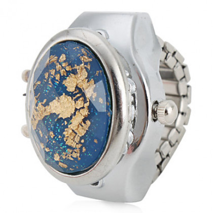 кристалл женщин сияющий эффект стиле сплава аналоговые кварцевые часы кольцо (разных цветов)