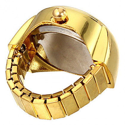 Круглый Дело Женские золотые кварцевые часы Сплав кольцо