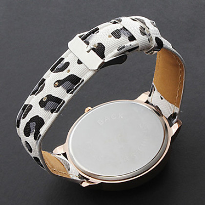 Кварцевые аналоговые Женская Кристалл инкрустированные набора наручные часы с белым кожа Band