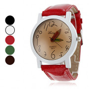 Кварцевые аналоговые Женский стиль карандашом рукой PU группы наручные часы (разных цветов)