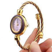 кварцевые часы с металлическим ремешком часов веревку - багровое лицо