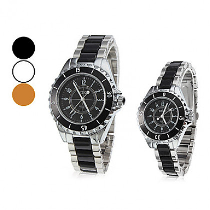 Кварцевый Сплав пары Аналоговые наручные часы (разных цветов)