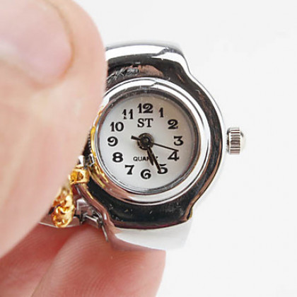 Лягушка женщин дизайн сплава аналоговый кольцо кварцевые часы (разных цветов)