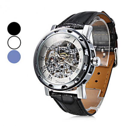 Механические аналоговые часы унисекс (разные цвета)
