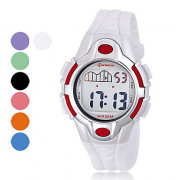 многофункциональные и водостойкий женщин пу цифровые автоматические наручные часы (разных цветов)