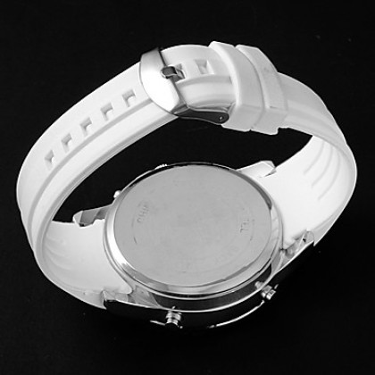 Многофункциональный Мужская аналого-цифровой большой набор силиконовой лентой Кварцевые наручные часы LCD (разных цветов)