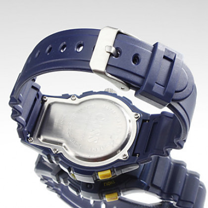 Многофункциональный мужской Стиль резиновые автоматические аналого-цифровые наручные часы (разных цветов)