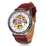 Модные автоматические мужские часы &quot;Минотавр&quot; (коричневые)