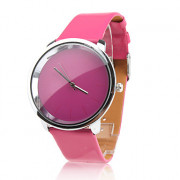модные кварцевые наручные часы с красной розе пу группы