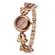 модный стиль женщины сплава аналоговые кварцевые часы браслет (бронза)