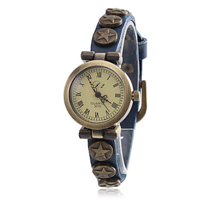Модный стиль Женская кожа аналоговые кварцевые наручные часы (разных цветов)