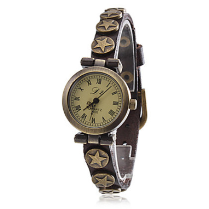 Модный стиль Женская кожа аналоговые кварцевые наручные часы (разных цветов)