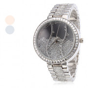 Модный стиль Женские кварцевые сплава аналоговые часы браслет (разных цветов)