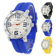 мужчины и женщины силиконовые аналоговые кварцевые наручные часы (ассорти цветов)