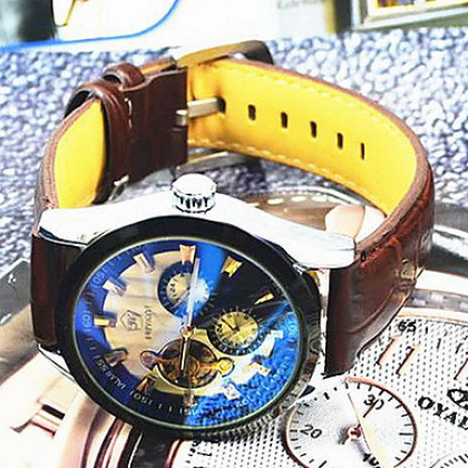 Мужчины Laogeshi Автоматические наручные механические часы спортивные часы Xmas подарков