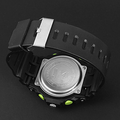 Мужская аналого-цифровой многофункциональный Rubber Band Спорт наручные часы (разных цветов)