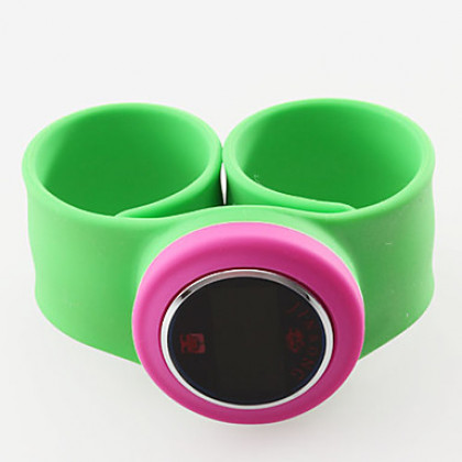 Мужская Cool Touch Экран пластиковый цифровой светодиодный наручные часы моды (разных цветов)