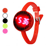 Мужская флуоресценции силиконовой лентой цифровой светодиодный наручные часы (разных цветов)