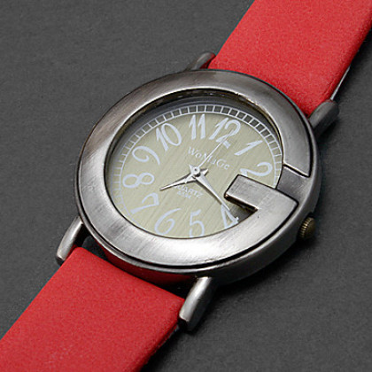 Мужская G Форма набора PU Группа Кварцевые аналоговые наручные часы (разных цветов)