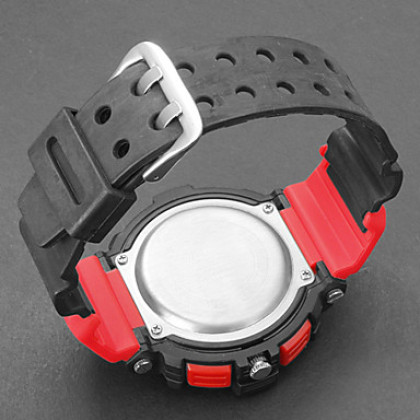 Мужская Многофункциональный аналого-цифрового Спортивный Резиновый ремешок кварцевые наручные часы (разных цветов)