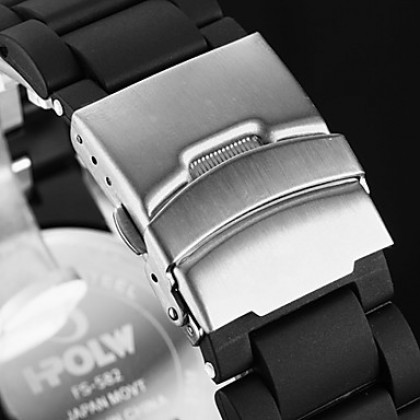Мужская Многофункциональный Военный стиль сталь круглый циферблат аналогового Группа ABS-цифровые наручные часы (разных цветов)