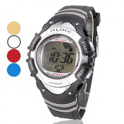 Мужская Многофункциональный ЖК-цифровой Малый круглый циферблат Rubber Band наручные часы (разных цветов)