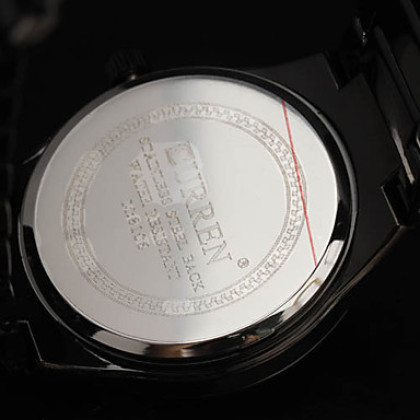 Мужская мода ПК Movment календарь стальной ленты наручные часы