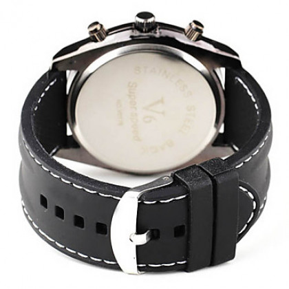 Мужская мода Rubber Band наручные кварцевые часы