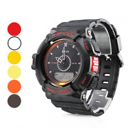 Мужская Multi-функциональный стиль резиновые аналого-цифровые автоматические наручные часы (разных цветов)